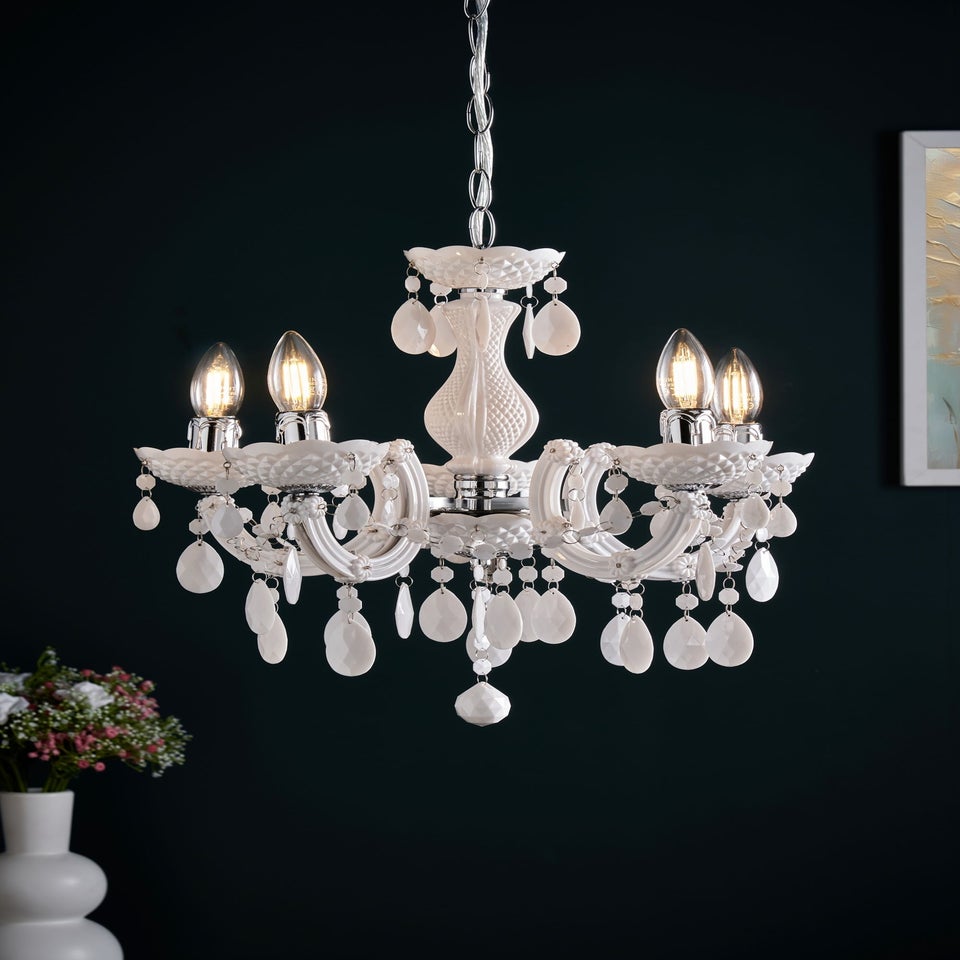 Inlight Charlotte 5 Light Chandelier (145cm x 45cm x 45cm)