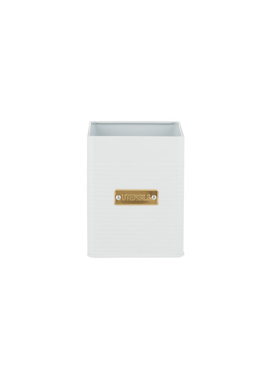 Typhoon Otto Square White Utensil Pot