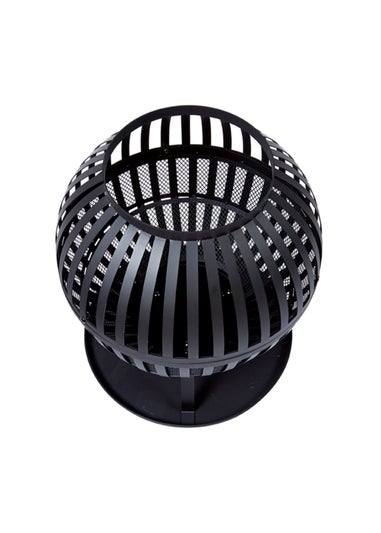 Premier Decorations Black Ball Metal Fire Pit