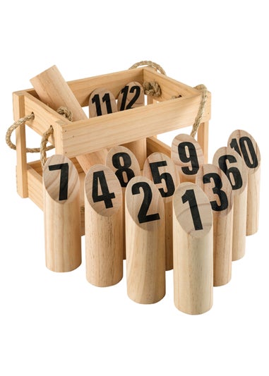 Premier Decorations Wooden Number Kubb Garden Game