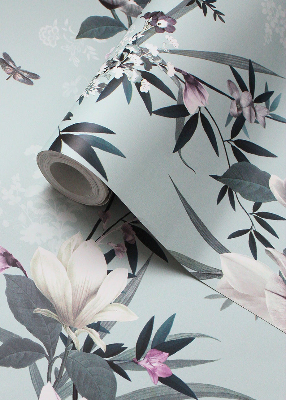 Muriva Lipsy Lotus Wallpaper