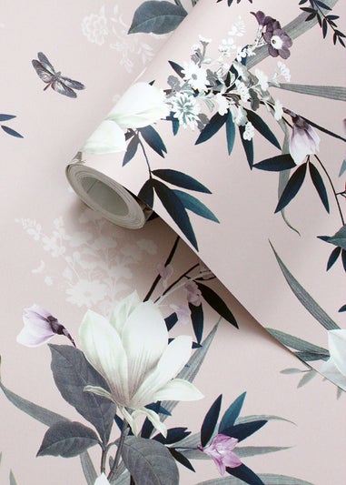 Muriva Lipsy Lotus Wallpaper