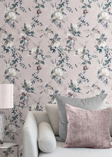 Muriva Lipsy Lotus Wallpaper