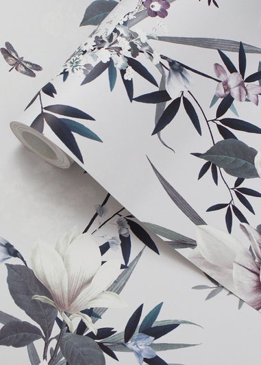 Muriva Lipsy Lotus Wallpaper