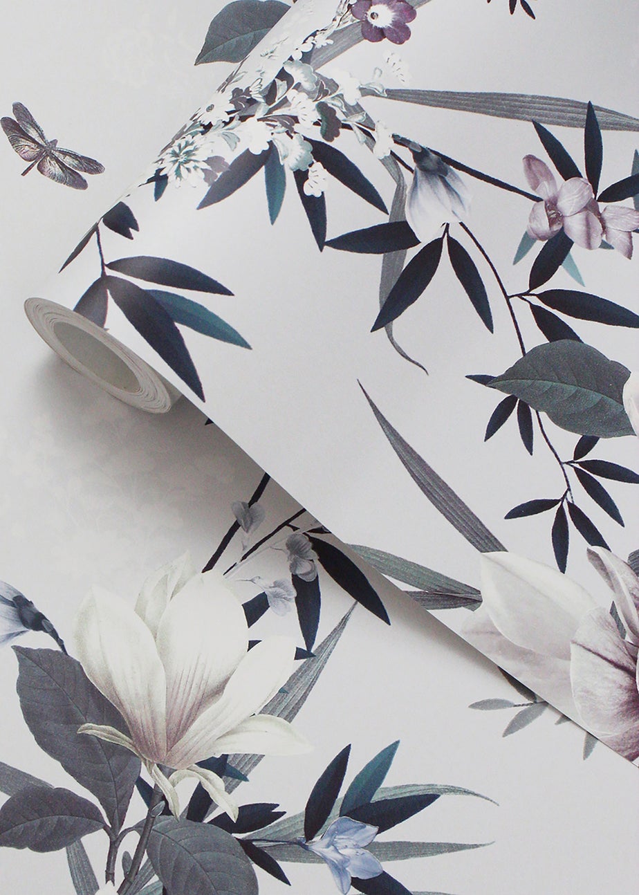 Muriva Lipsy Lotus Wallpaper