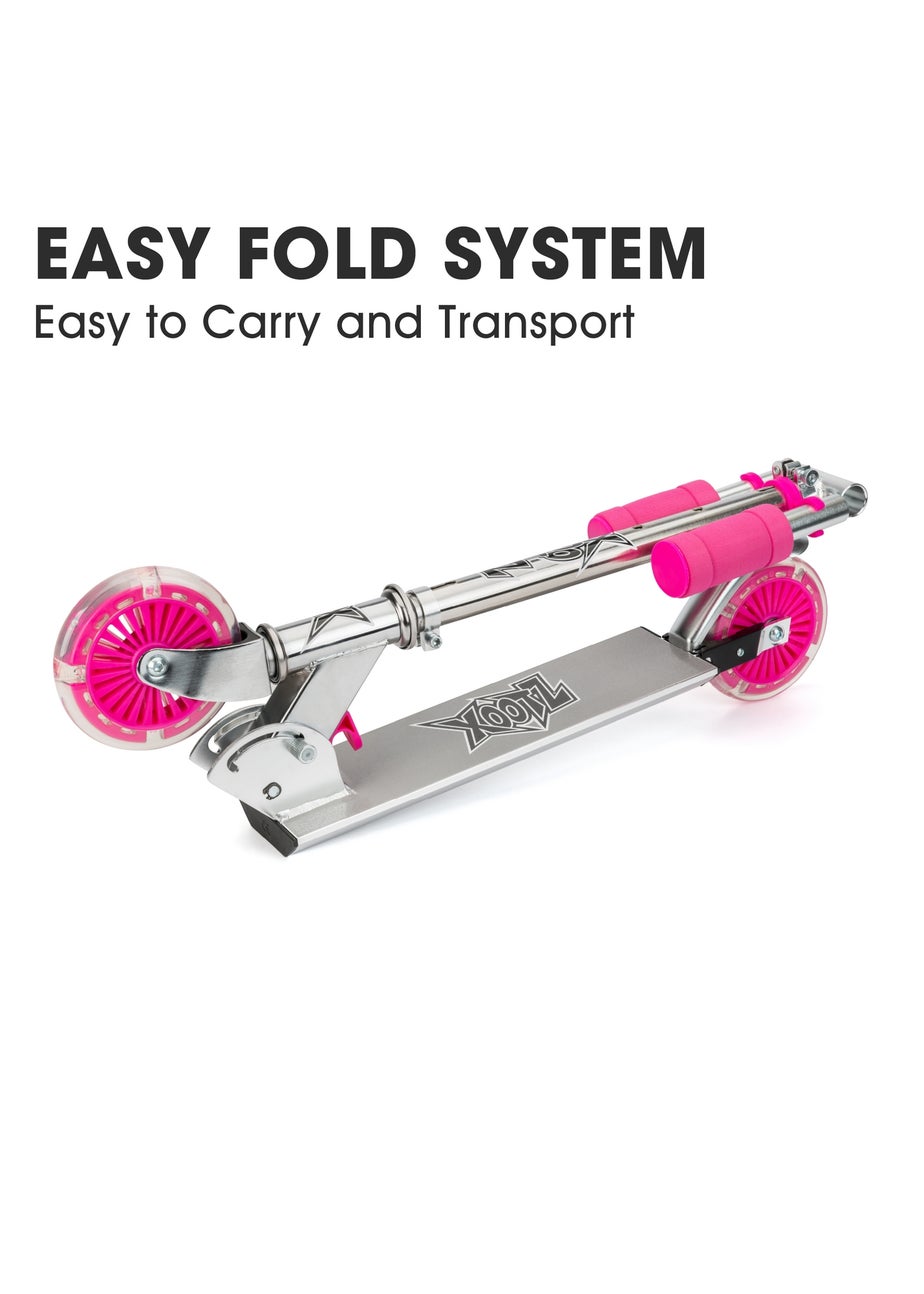 Xootz Folding Scooter LED Wheels