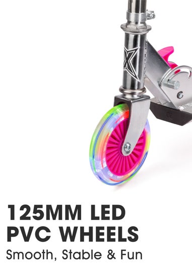 Xootz Folding Scooter LED Wheels