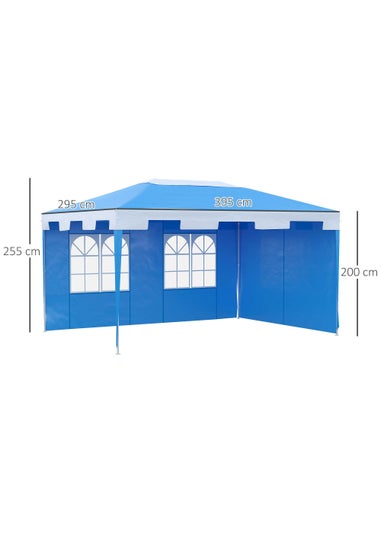 Outsunny 3 x 4 m Garden Gazebo Marquee Party Tent