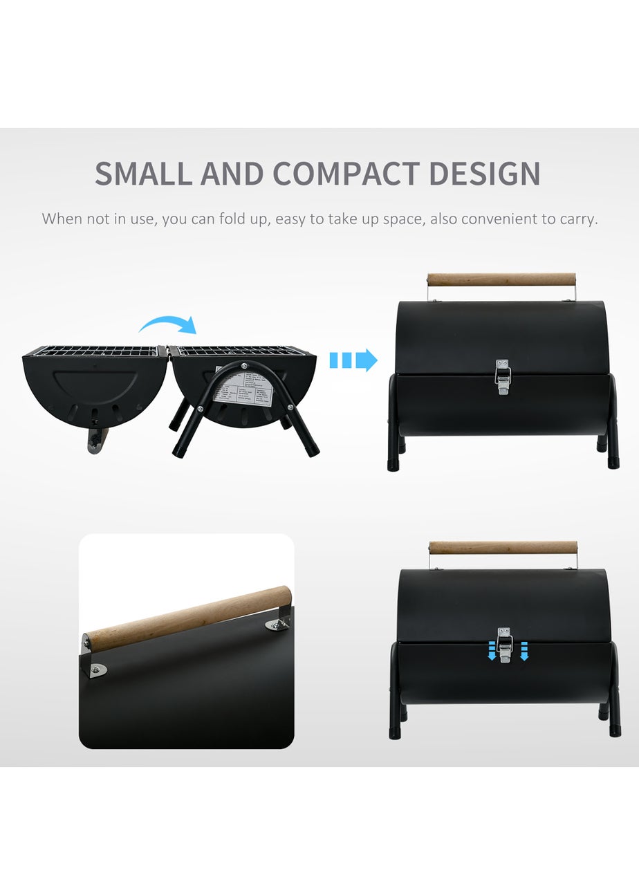 Outsunny Portable Double Sided Barbecue Grill (42cm x 26cm x 42cm)