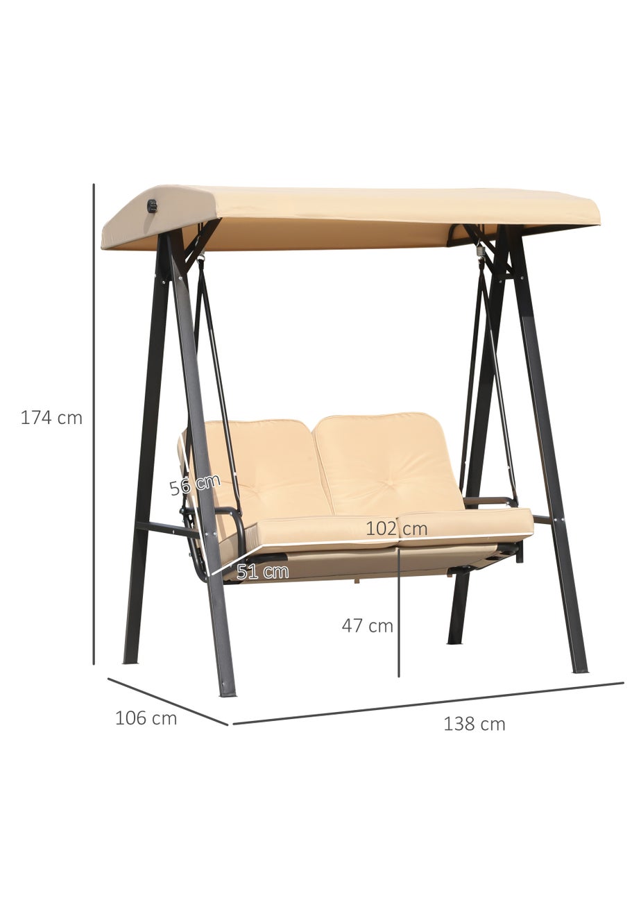 Outsunny 2 Seater Garden Swing Chair