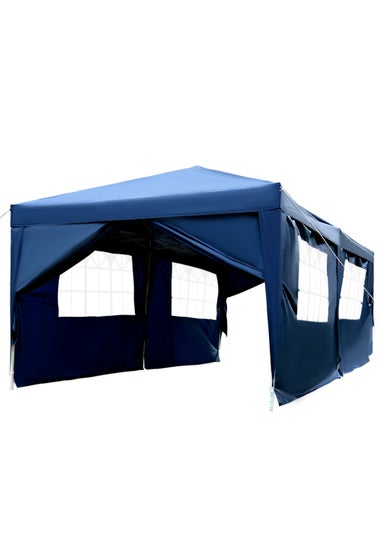 Outsunny 3x6m Garden Pop Up Gazebo Wedding Tent