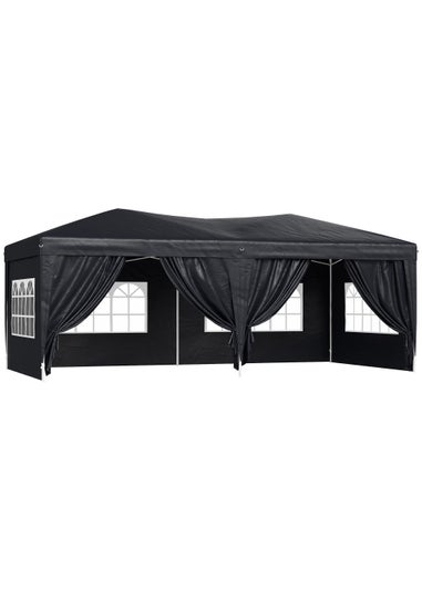 Outsunny Pop Up Garden Gazebo (3m x 6m)
