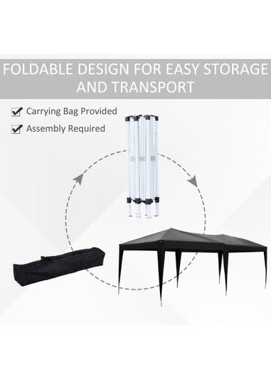 Outsunny Pop Up Garden Gazebo (3m x 6m)