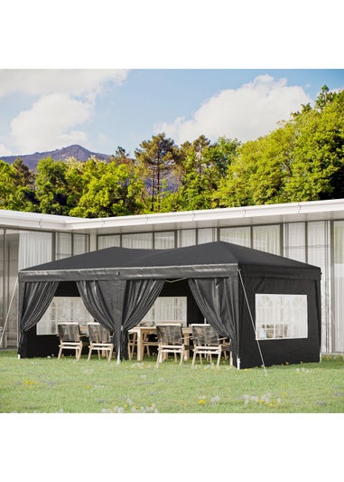 Outsunny Pop Up Garden Gazebo (3m x 6m)