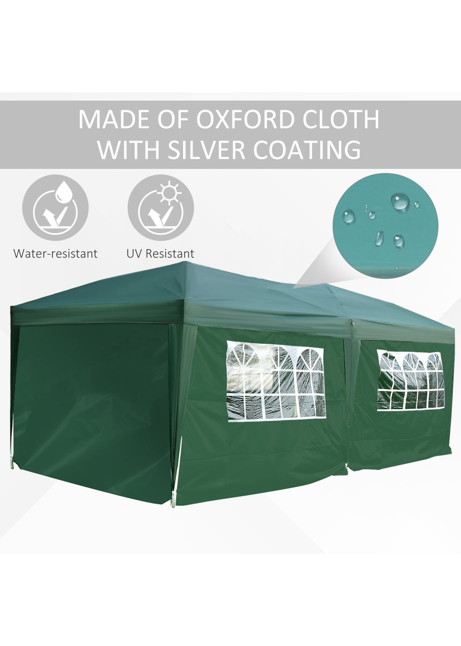 Outsunny Pop Up Garden Gazebo (3m x 6m)