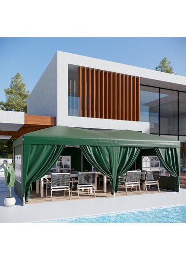 Outsunny Pop Up Garden Gazebo (3m x 6m)