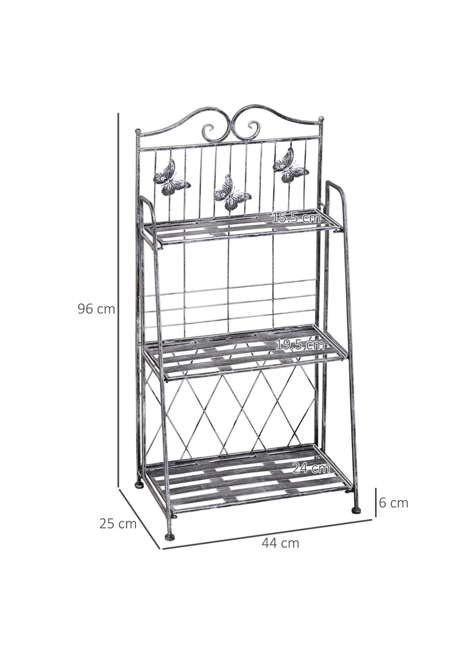 Outsunny Freestanding 3-Tier Garden Plant Stand