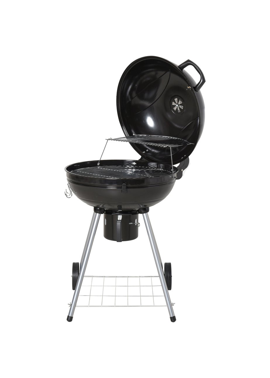 Outsunny Portable Charcoal Barbecue Grill (57cm x 63cm x 94cm)