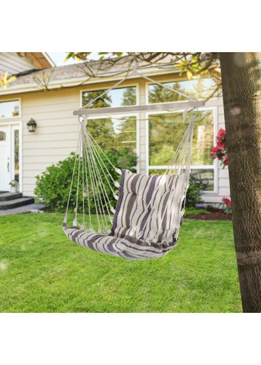 Outsunny Outdoor Hammock Swing Seat with Soft Padded Seat & Backrest