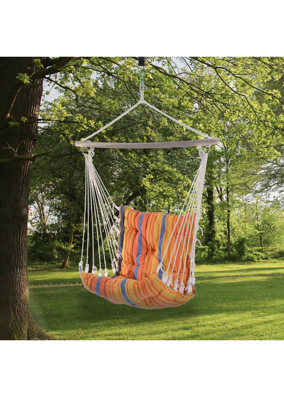 Outsunny Outdoor Hammock Swing Seat with Soft Padded Seat & Backrest