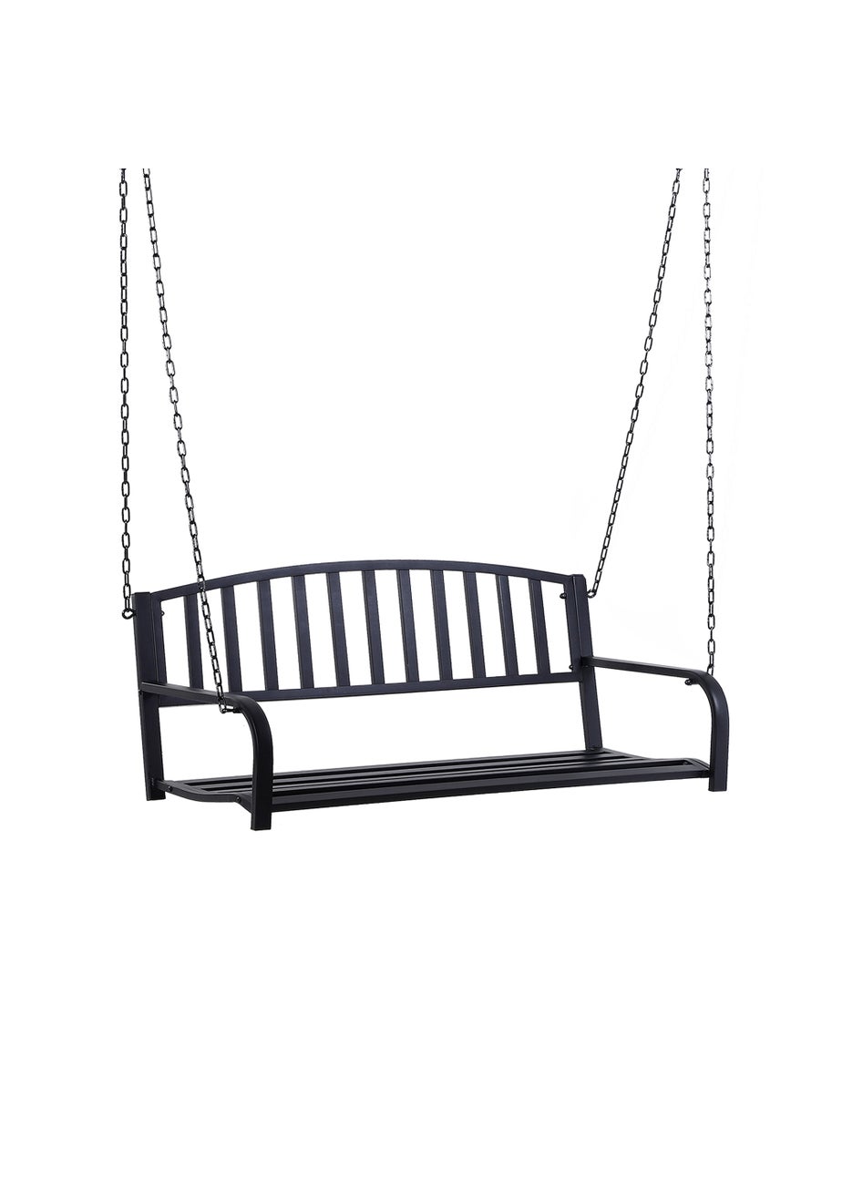 Outsunny 2 Seater Outdoor Swing Bench (127cm x 60cm x 53cm)