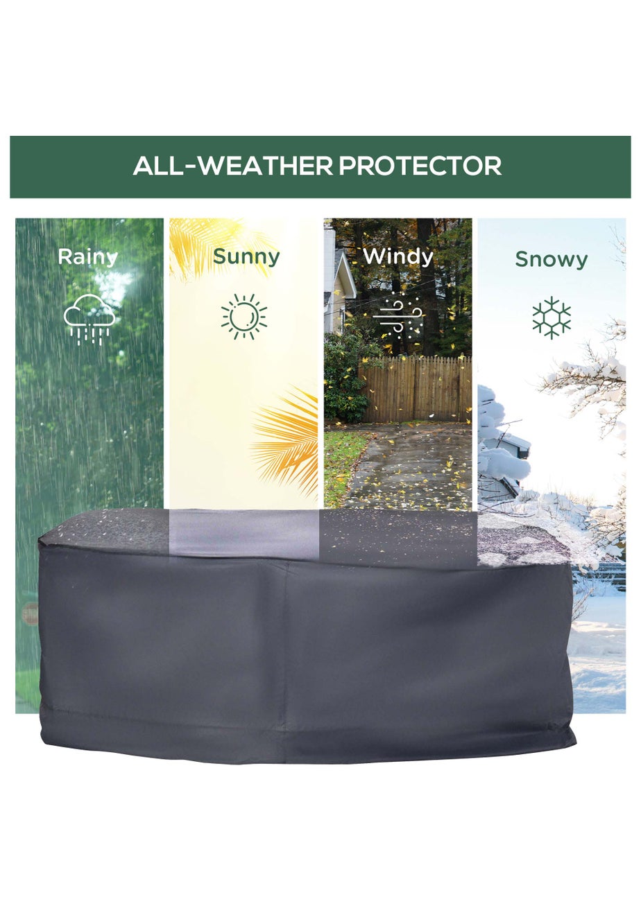 Outsunny Outdoor Garden 2 - 3 Seater Sofa Cover Furniture Set Cover