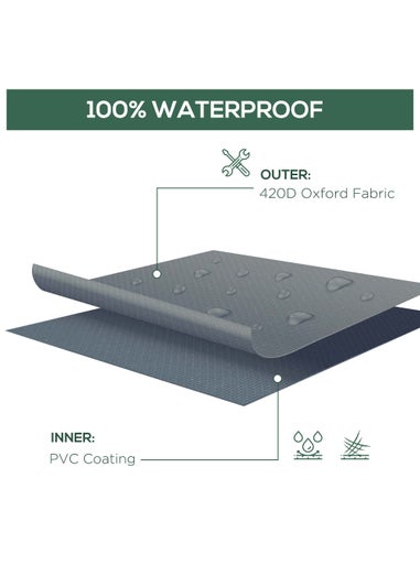 Outsunny Outdoor Garden 2 - 3 Seater Sofa Cover Furniture Set Cover