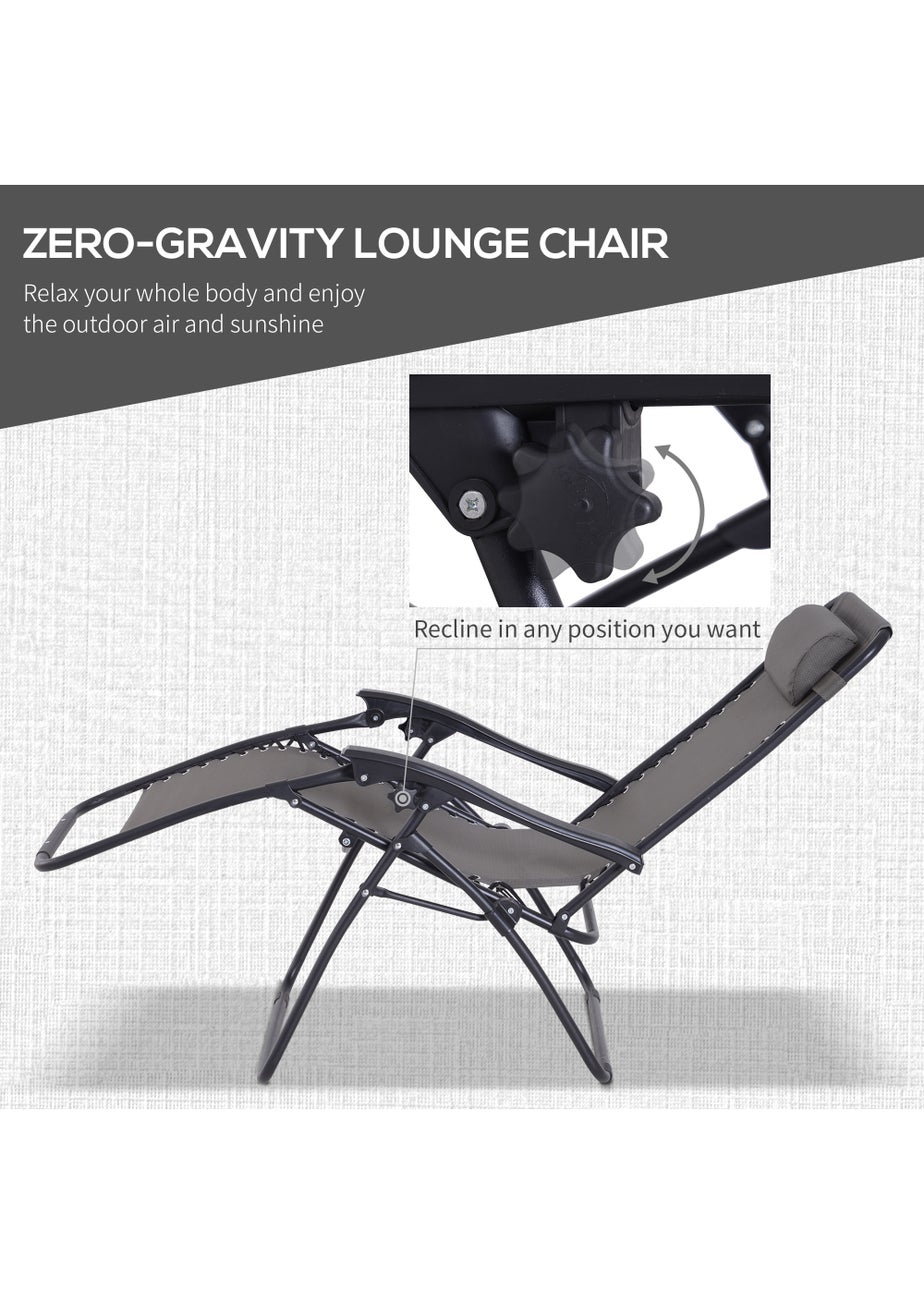 Outsunny 3 PCs Sun Lounger Table & Chairs Set with Cup Holders