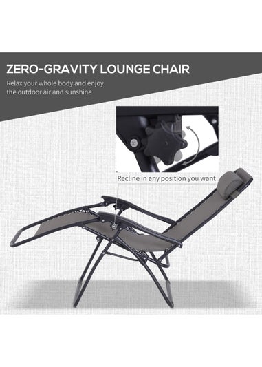 Outsunny 3 PCs Sun Lounger Table & Chairs Set with Cup Holders