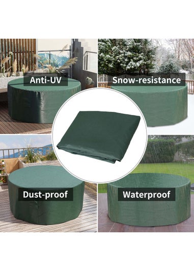 Outsunny Round Outdoor Furniture Set Cover (193cm x 80cm)