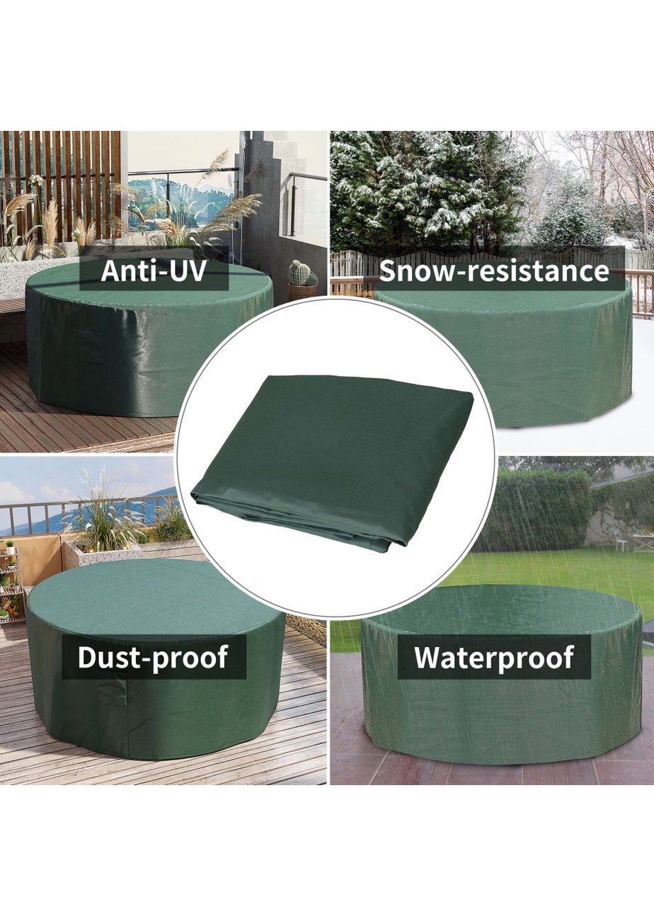Outsunny Round Outdoor Furniture Set Cover (193cm x 80cm)