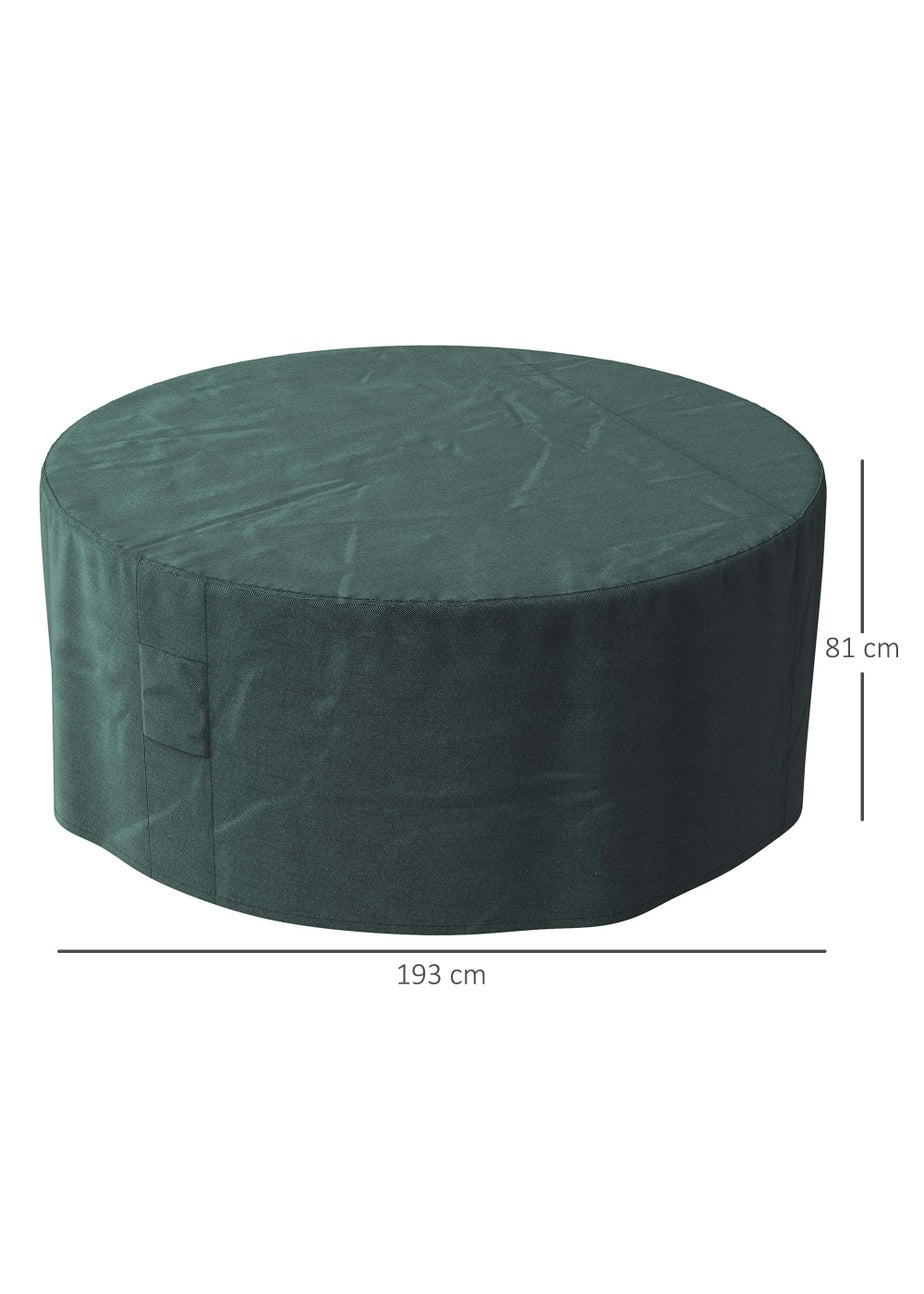 Outsunny Round Outdoor Furniture Set Cover (193cm x 80cm)