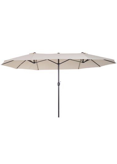 Outsunny Double-Sided Garden Parasol (4.6m) - NO BASE