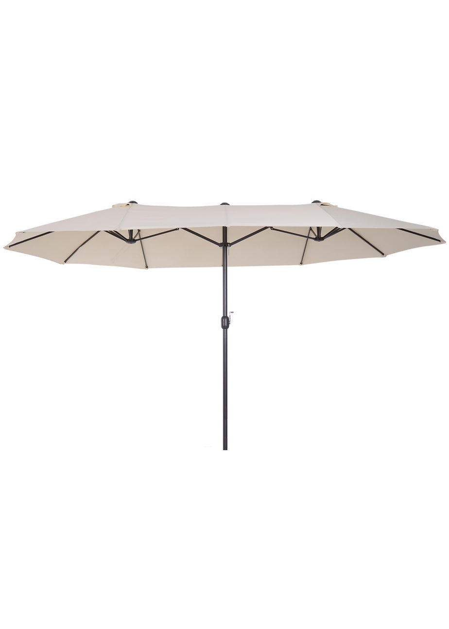 Outsunny Double-Sided Garden Parasol (4.6m) - NO BASE
