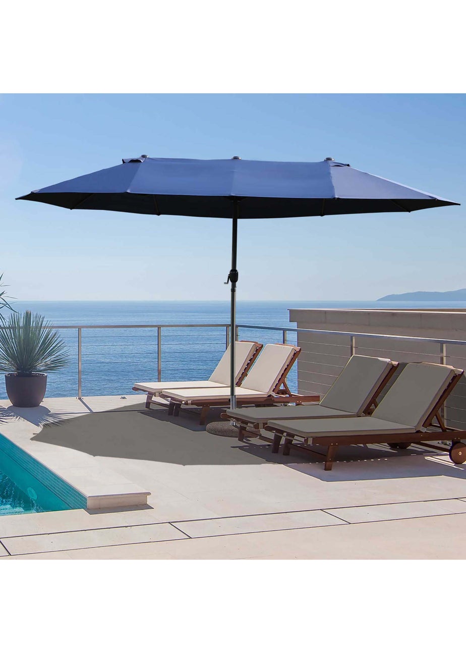 Outsunny Double-Sided Garden Parasol (4.6m) - NO BASE