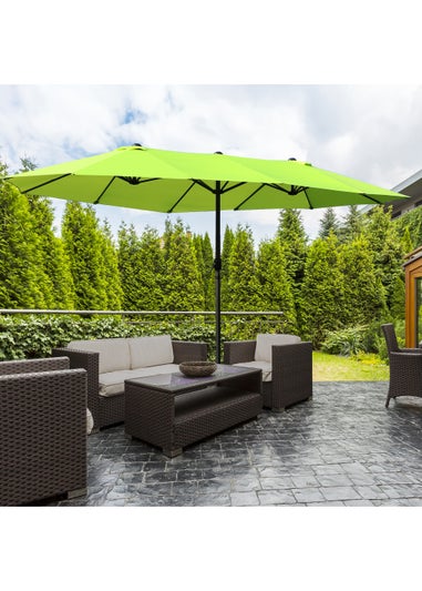 Outsunny Double-Sided Garden Parasol (4.6m) - NO BASE
