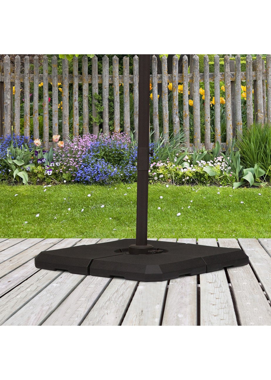 Outsunny 4 PCs Cantilever Parasols Base (Up to 120kg)