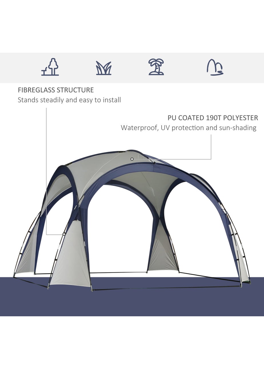 Outsunny Camping Gazebo Dome Tent  (3.5 x 3.5M)