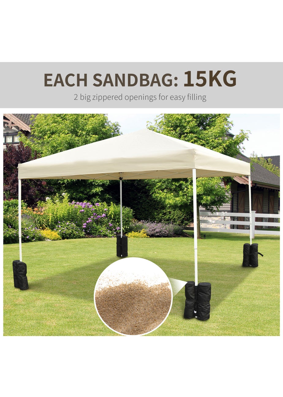 Outsunny 4pcs Gazebo Weight Sand Bags