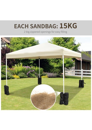 Outsunny 4pcs Gazebo Weight Sand Bags