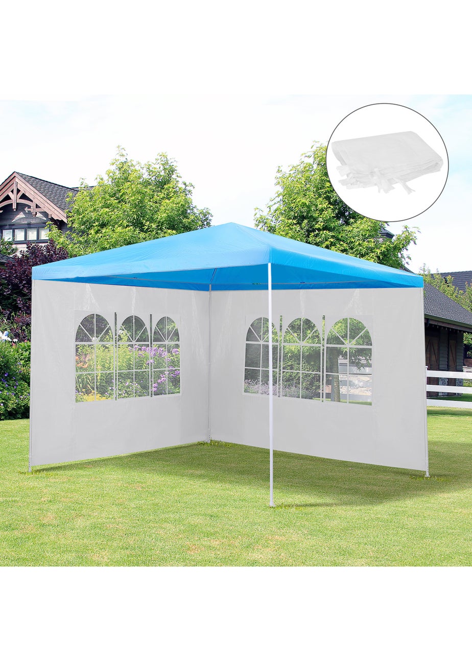 Outsunny 3m Canopy Gazebo Replacement Side Wall Panel (300cm x 200cm)