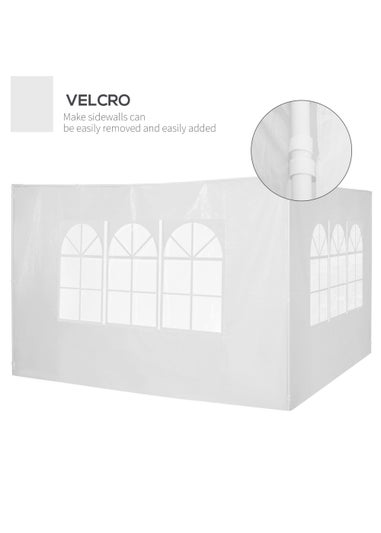 Outsunny 3m Canopy Gazebo Replacement Side Wall Panel (300cm x 200cm)