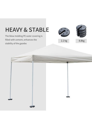 Outsunny Set of 4 PCs Gazebo Sand Weight Bag Bags Leg Weights Marquee Party Tent Canopy 8.8KG