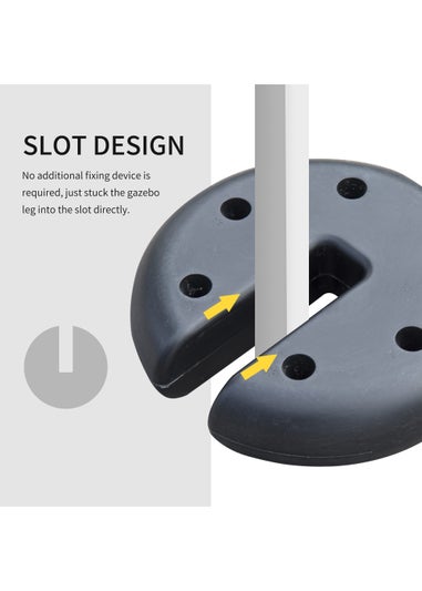 Outsunny Set of 4 PCs Gazebo Sand Weight Bag Bags Leg Weights Marquee Party Tent Canopy 8.8KG