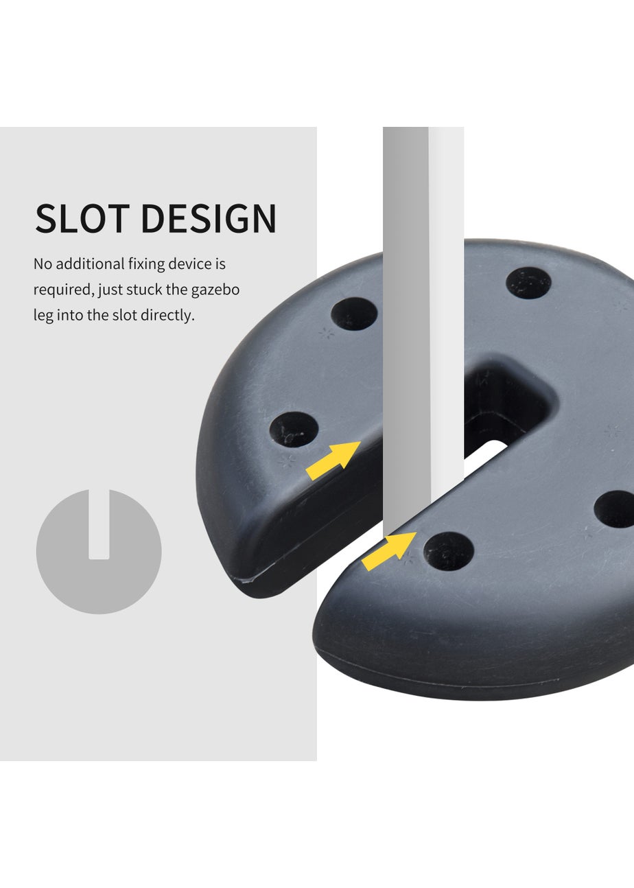 Outsunny Set of 4 PCs Gazebo Sand Weight Bag Bags Leg Weights Marquee Party Tent Canopy 8.8KG