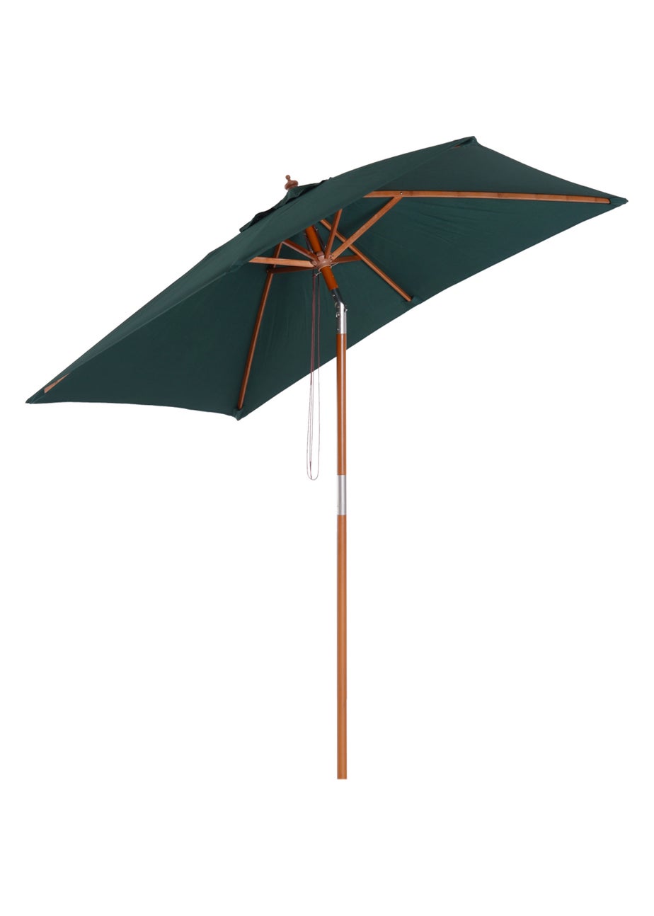 Outsunny Green Tilting Sun Parasol (200cm x 150cm x 230cm)