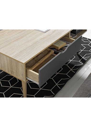 LPD Furniture Scandi Coffee Table Grey (600x496x1200mm)
