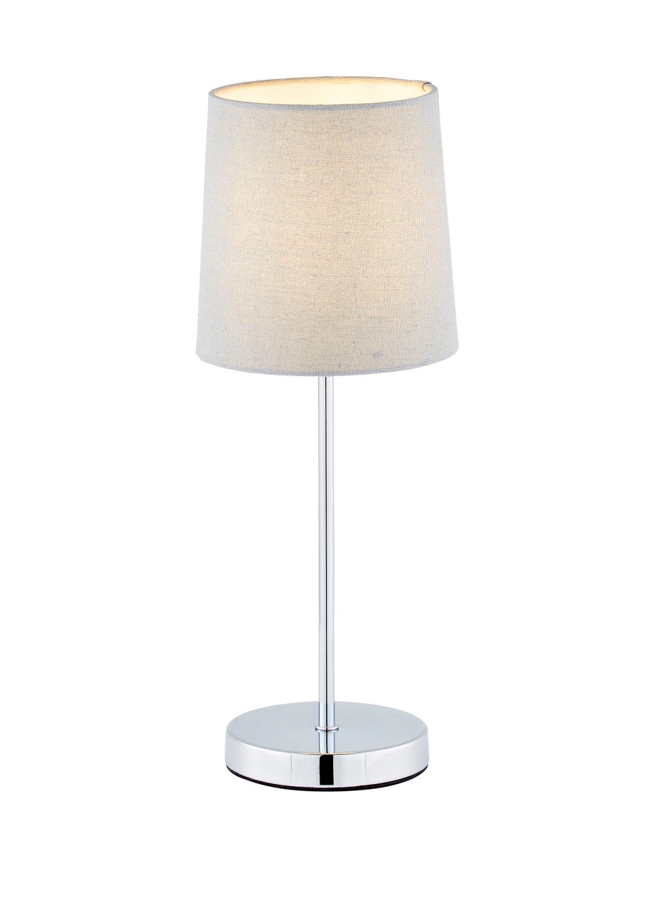 BHS Grey Touch Stick Table Lamp (40cm x 15cm x 15cm)