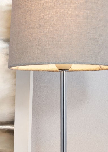 BHS Grey Touch Stick Table Lamp (40cm x 15cm x 15cm)