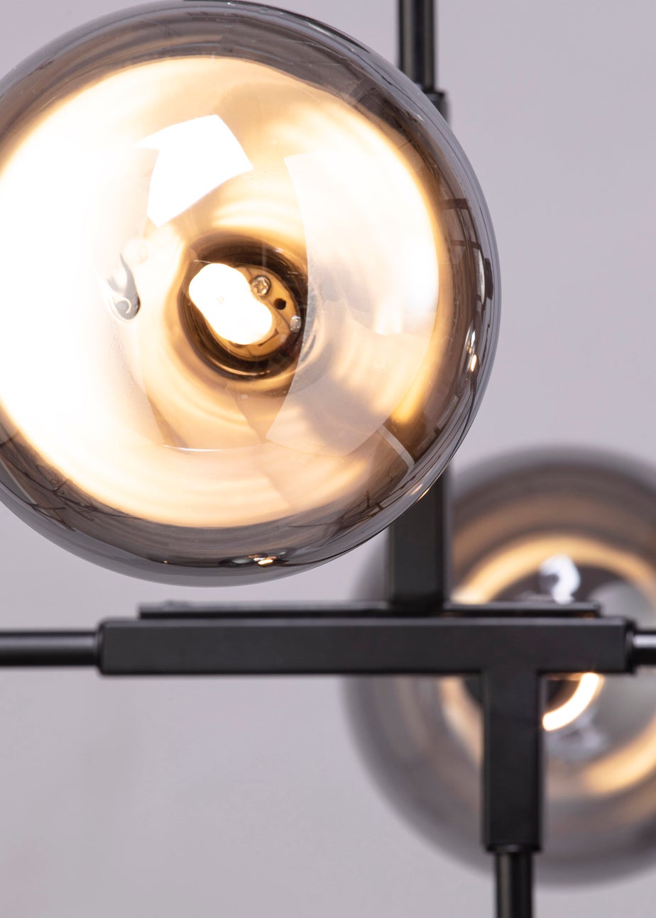 BHS Hennock 5 Bulb Black Ceiling Light (63cm x 75cm x 75cm)